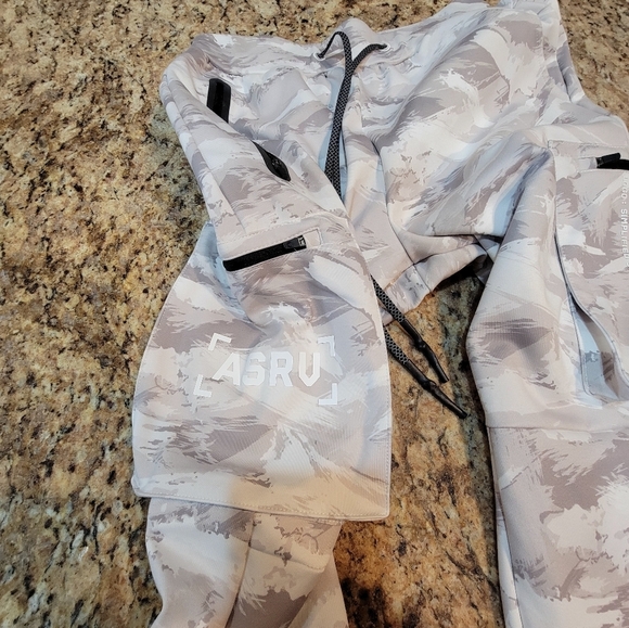 ASRV Cargo Camo Sweatpants White Camo Men's Size XS - Picture 14 of 15